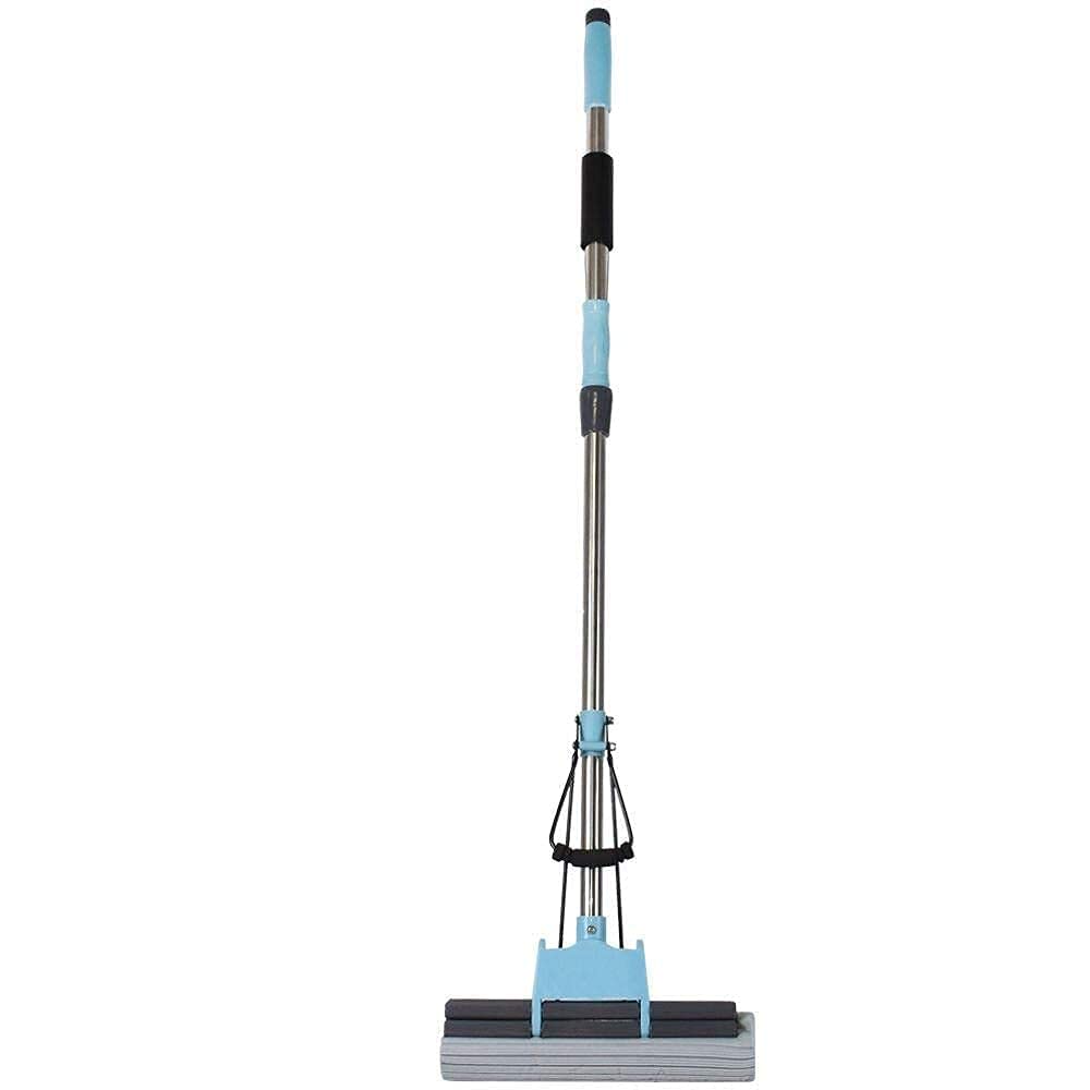 Floor Cleaning Squeeze Mop – Self-Wringing Microfiber Flat Mop