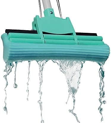 Floor Cleaning Squeeze Mop – Self-Wringing Microfiber Flat Mop