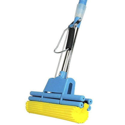 Floor Cleaning Squeeze Mop – Self-Wringing Microfiber Flat Mop
