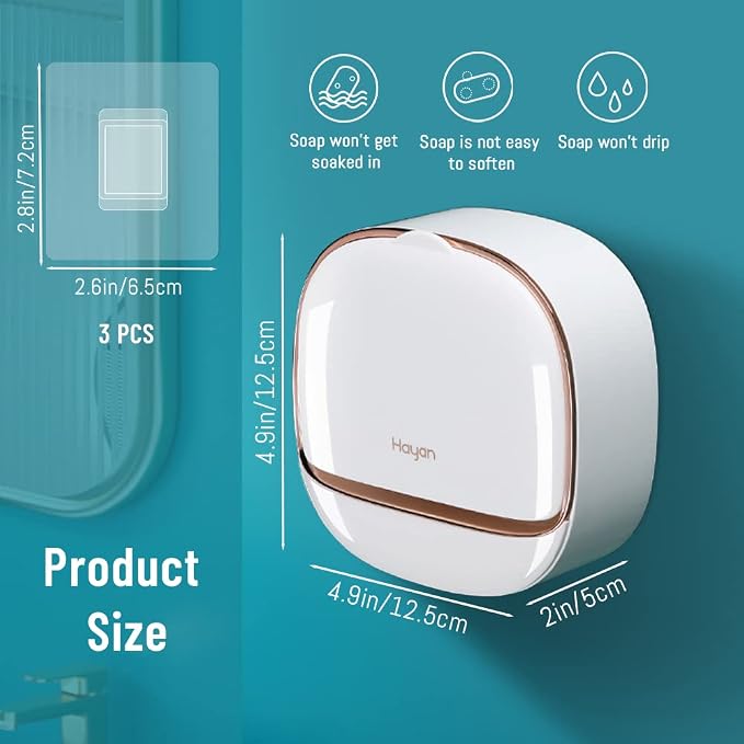 Luxury Soap Dish – Self-Draining Bathroom Soap Holder