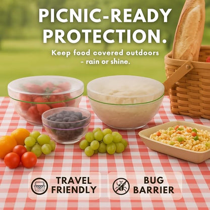 Mini Reusable Silicone Food Lid Cover – Stretchable Freshness Seal