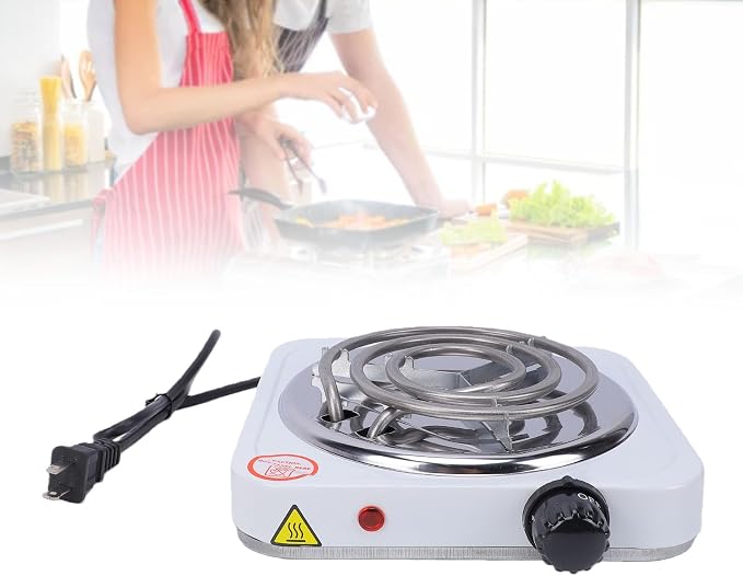 Portable 1000W Electric Hot Plate – Single Burner Cooktop