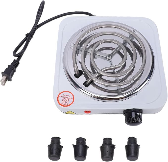 Portable 1000W Electric Hot Plate – Single Burner Cooktop