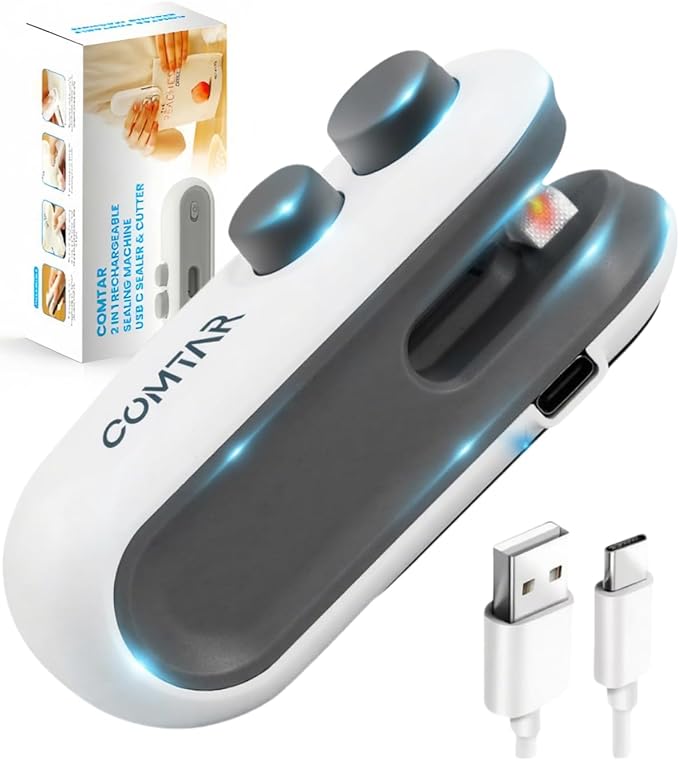 USB Rechargeable Mini Bag Sealer – Portable Heat Sealing Machine
