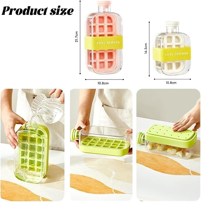 500ml Ice Cube Cooling Water Bottle