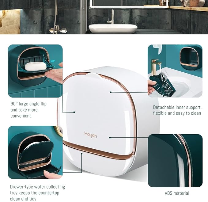 Luxury Soap Dish – Self-Draining Bathroom Soap Holder