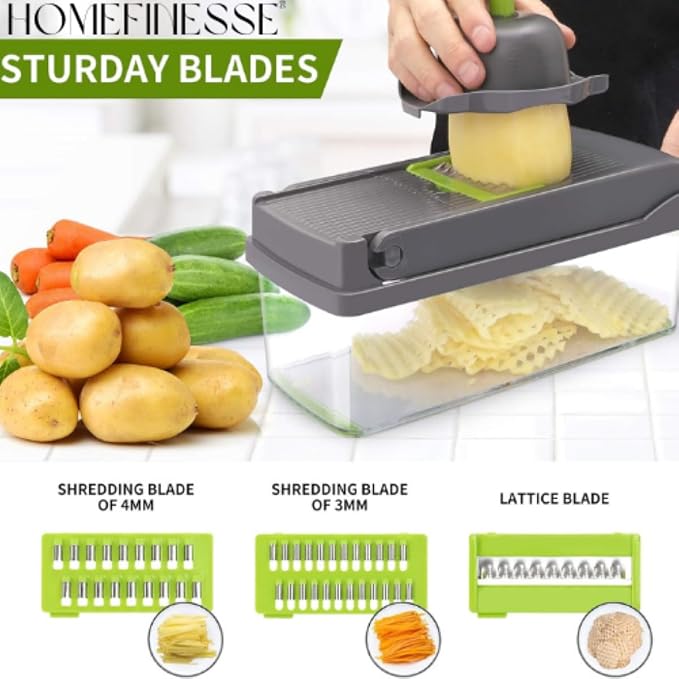 **SliceMaster™ 16-in-1 Veg Chopper & Slicer**