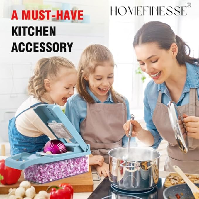 **SliceMaster™ 16-in-1 Veg Chopper & Slicer**