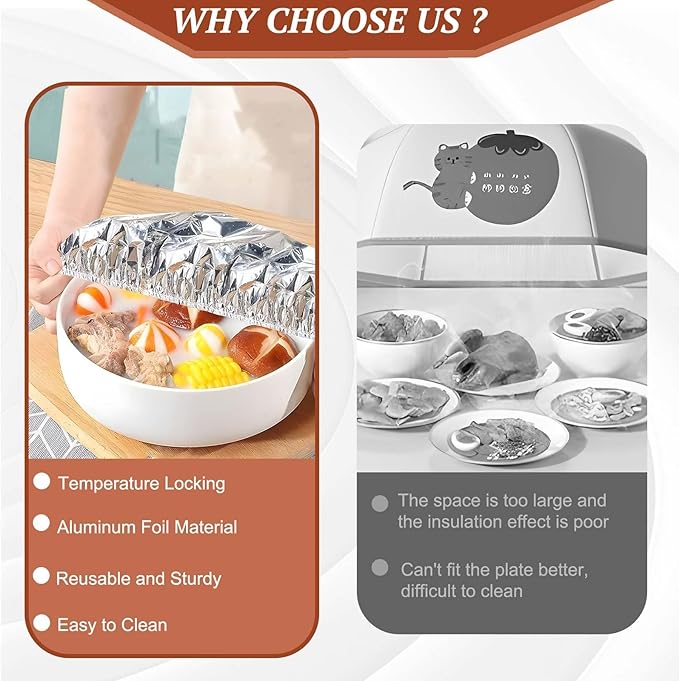 **FreshGuard™ Aluminium Food Cover**