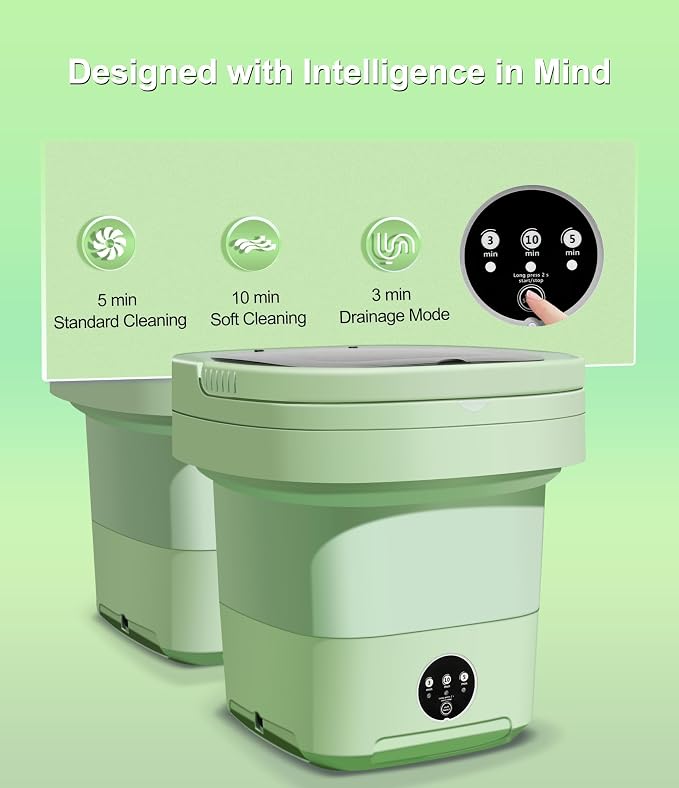 Mini Portable Washing Machine – Compact USB Foldable Washer
