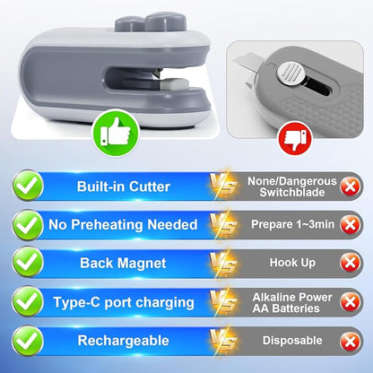 USB Rechargeable Mini Bag Sealer – Portable Heat Sealing Machine