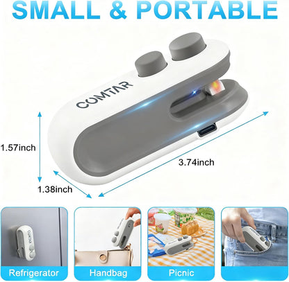 USB Rechargeable Mini Bag Sealer – Portable Heat Sealing Machine