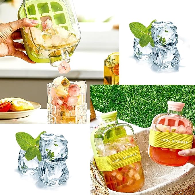 500ml Ice Cube Cooling Water Bottle