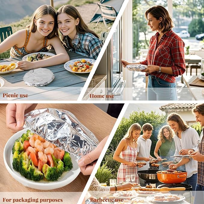 **FreshGuard™ Aluminium Food Cover**
