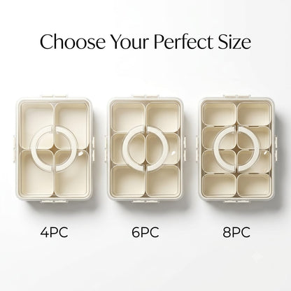 Multi-Compartment Snack Box – Portable Leak-Resistant Food Storage Container