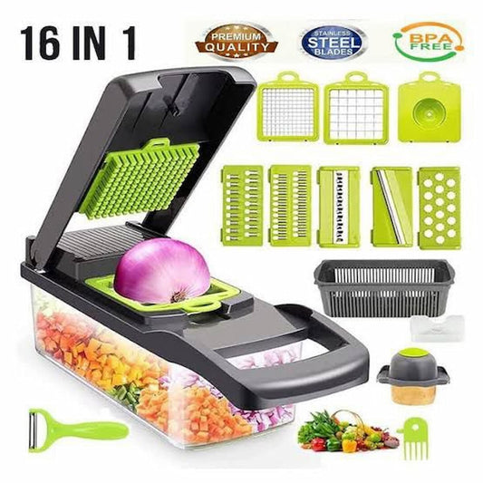 **SliceMaster™ 16-in-1 Veg Chopper & Slicer**