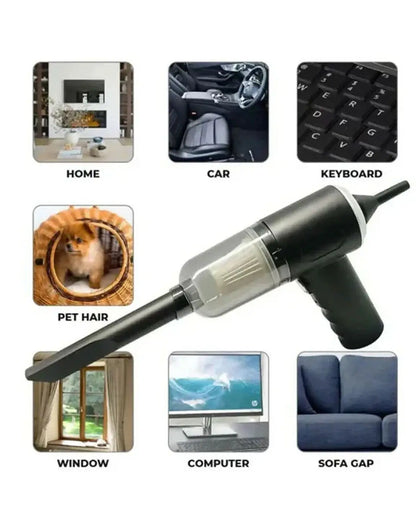 3‑in‑1 Portable Mini Vacuum Cleaner
